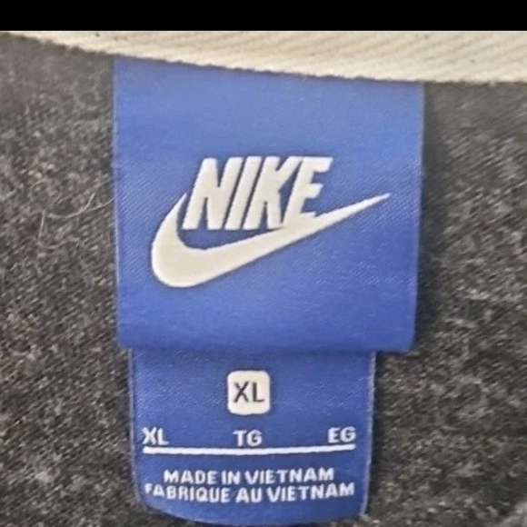 Nike Hoodie Men L /Women XL Gray Y2k Boho Cottage Grunge Normcore[1C] - Picture 11 of 16